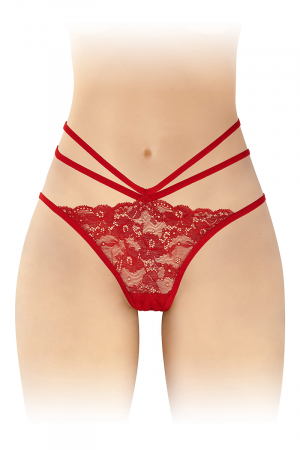 Culotte ouverte Nadia - rouge