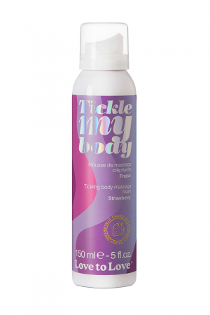 Mousse massage crépitante - fraise