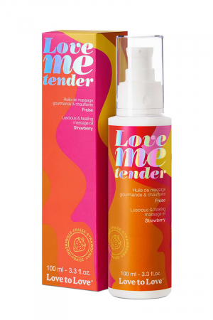 Huile de massage fraise 100ml - Love To Love