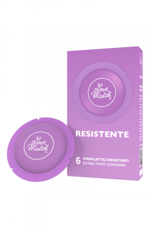 6 Préservatifs ULTRA résistants - Love Match