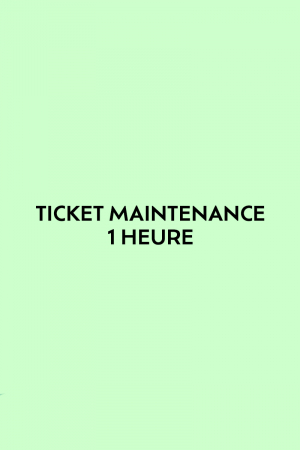 Ticket 1 heure de maintenance