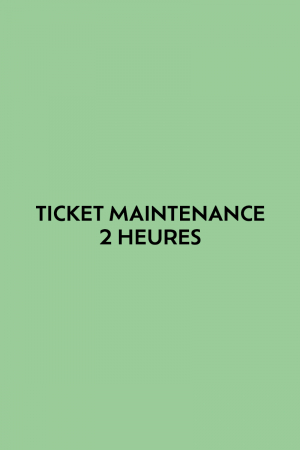 Ticket 2 heures de maintenance