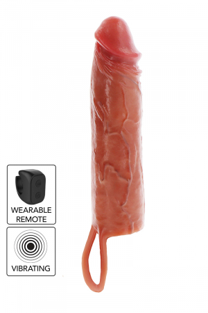 Gaine de pénis vibrante 20 cm - Toy Joy