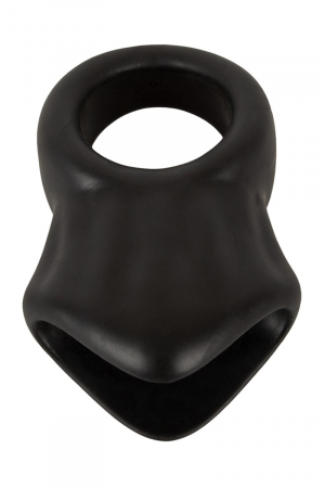 Cock Ring avec Ball Stretcher liquid silicone - Erecto