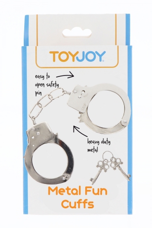 Menottes métal argentées - Toy Joy – Image 2