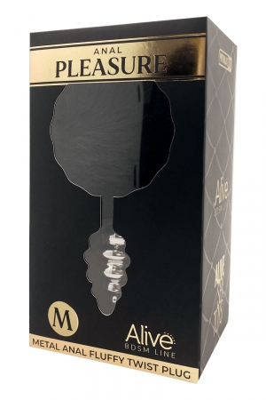 Plug métal Fluffy Twist M noir - Alive – Image 2