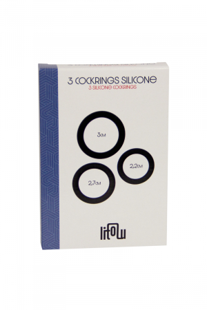 Set 3 cockrings silicone - Litolu – Image 2