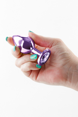 Plug bijou aluminium chromé violet M – Image 4