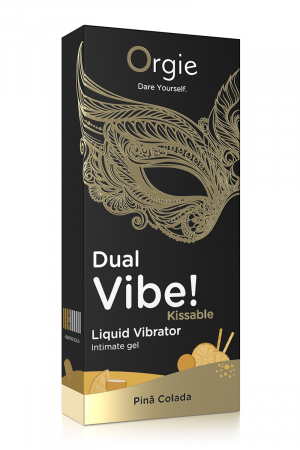 Gel d'excitation Dual Vibe Pina Colada Liquid Vibrator – Image 2