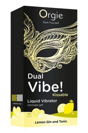 Gel d'excitation Dual Vibe Lemon Gin Tonic Liquid Vibrator – Image 2