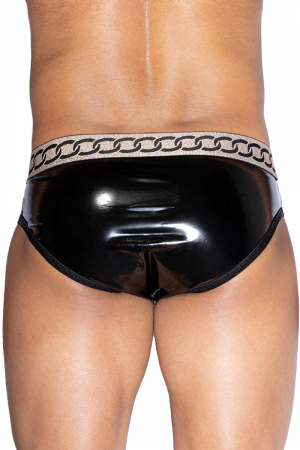 Slip sexy noir et blanc - J Lingerie – Image 2