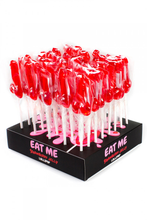 Présentoir de 40 sucettes pénis à la fraise – Image 2