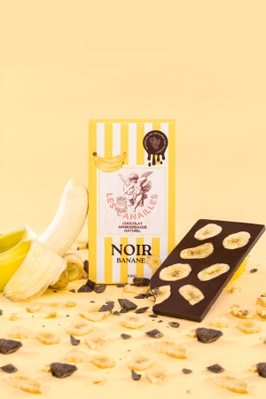 Chocolat noir banane - Tablette 100g - Les canailles – Image 2