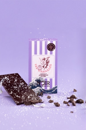 Chocolat noir fleur de sel - Tablette 100g - Les canailles – Image 2