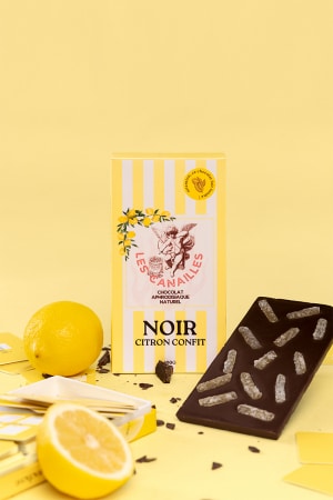 Chocolat noir citron confit - Tablette 100g - Les canailles – Image 2