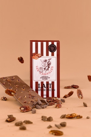 Chocolat au lait noix de pécan - Tablette 100g - Les canailles – Image 2