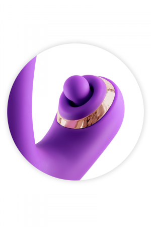 Vibromasseur rabbit 3-en-1 Joyfully violet - Yoba – Image 4