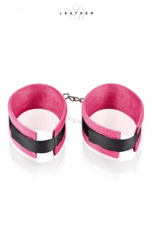Menottes de chevilles rose et noir – Image 2