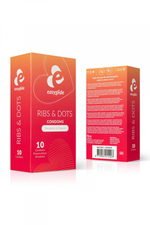 10 préservatifs Ribs and Dots - EasyGlide – Image 2