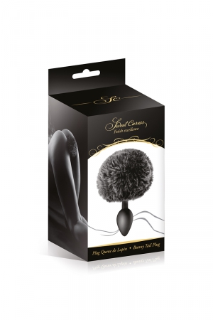 Plug queue de lapin - noir – Image 2
