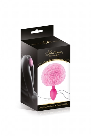 Plug queue de lapin - rose – Image 2