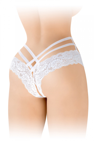 Tanga ouvert Anne - blanc – Image 2