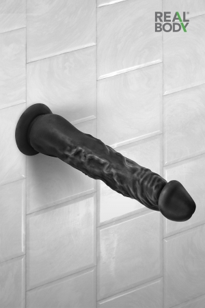 Gode réaliste 21 cm noir - Real Justin – Image 2