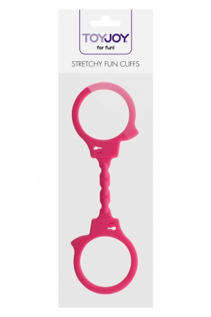 Menottes silicone stretchy - rose – Image 2