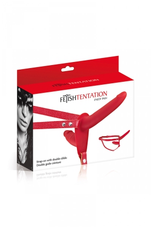 Double gode ceinture rouge - Fetish Tentation – Image 2