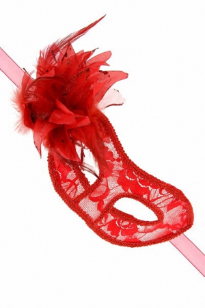 Loup semi-rigide La Traviata - rouge – Image 2