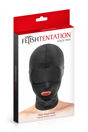 Cagoule BDSM bouche ouverte - Fetish Tentation – Image 2
