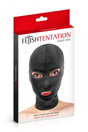 Cagoule BDSM 3 ouvertures - Fetish Tentation – Image 2