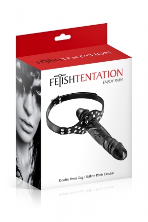 Bâillon double gode black - Fetish Tentation – Image 2