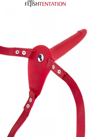 Gode ceinture rouge vibrant Fetish Tentation – Image 2