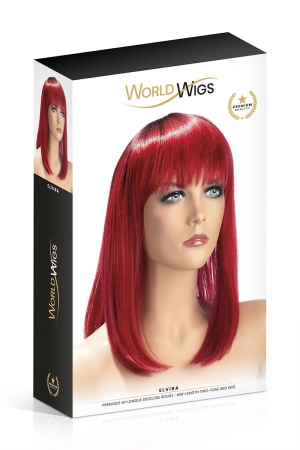 Perruque Elvira rouge - World Wigs – Image 2