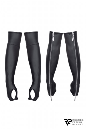 Gants longs en wetlook avec fermetures éclair - Regnes – Image 2