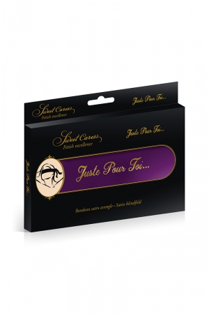 Bandeau BDSM satin pourpre - Sweet Caress – Image 2