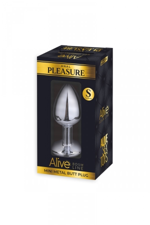 Plug métal bijou noir S - Alive – Image 2