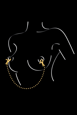 Chaine et pinces à seins Sweet Caress – Image 3