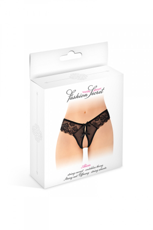 String ouvert Alicia noir - Fashion Secret – Image 3