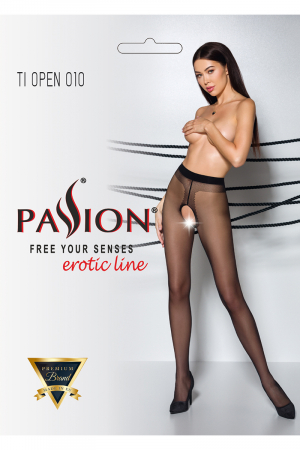 Collants ouverts TI010 20 deniers - noir – Image 3