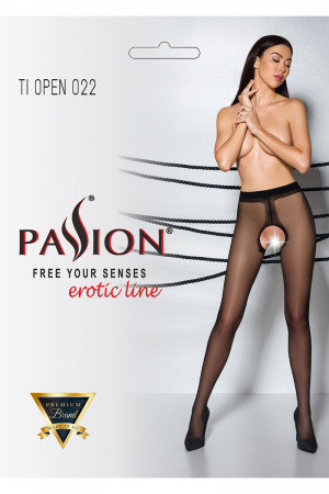 Collants ouverts couture TI022 - noir – Image 3