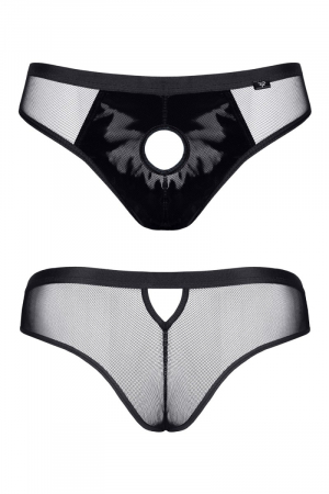 Slip type brésilien noir ouvert - Regnes – Image 3