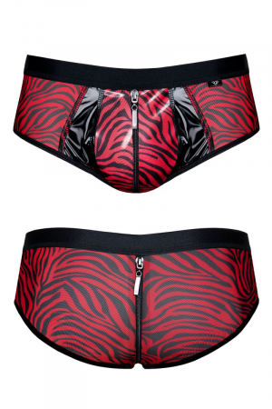 Shorty à zip en tulle zébré - Regnes – Image 3