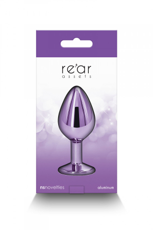 Plug bijou aluminium chromé violet M – Image 3