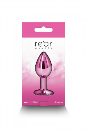 Plug bijou aluminium chromé rose S – Image 3