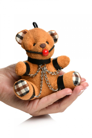Porte-clés Teddy Bear bâillonné – Image 3