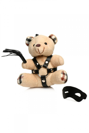 Porte-clés Teddy Bear BDSM avec martinet – Image 3