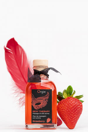 Huile de massage embrassable Sexy Therapy fraise – Image 3