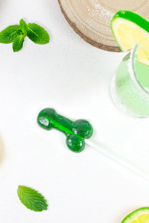 Sucette pénis Mojito avec alcool – Image 3